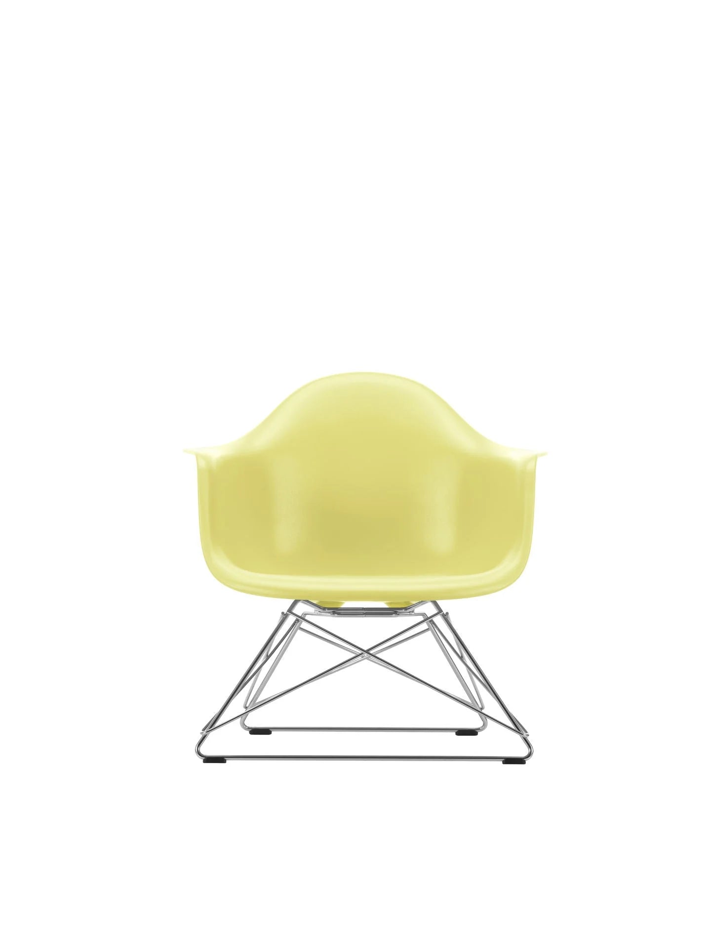 vitra vitra Eames Plastic Armchair LAR RE - verchroomd onderstel - citron RE