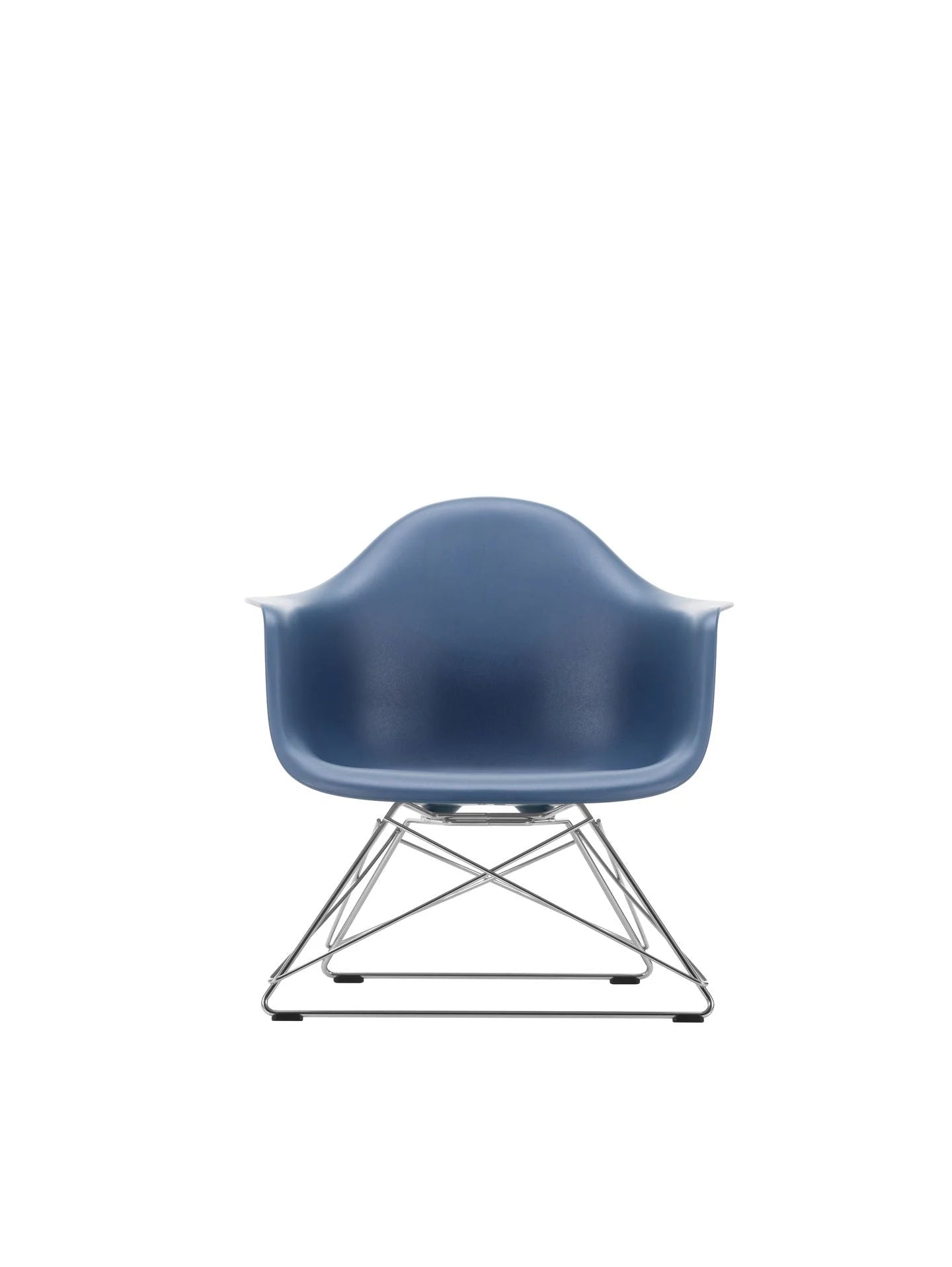 vitra vitra Eames Plastic Armchair LAR RE - verchroomd onderstel - sea blue RE