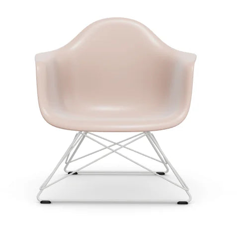 vitra Eames Plastic Armchair LAR RE - wit onderstel - pale rose RE