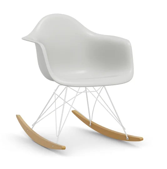 vitra Eames Plastic Armchair RAR RE - wit & esdoorn licht onderstel - cotton white RE