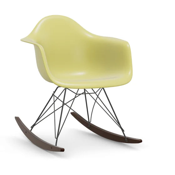 vitra Eames Plastic Armchair RAR RE - zwart & esdoorn donker onderstel - citron RE