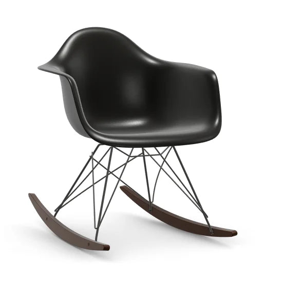 vitra Eames Plastic Armchair RAR RE - zwart & esdoorn donker onderstel - deep black RE