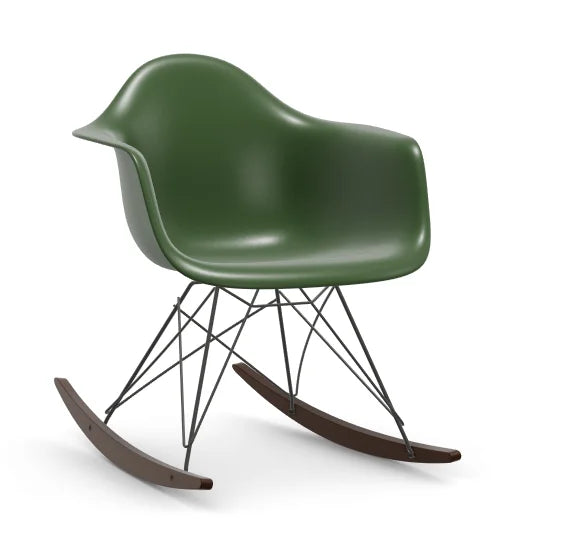 vitra Eames Plastic Armchair RAR RE - zwart & esdoorn donker onderstel - forest green RE