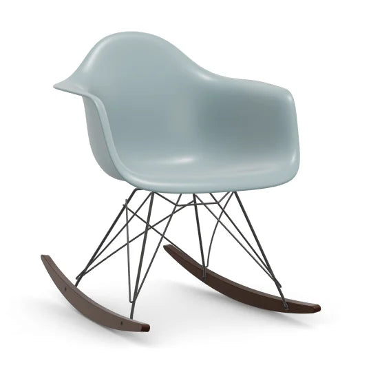 vitra Eames Plastic Armchair RAR RE - zwart & esdoorn donker onderstel - ice grey RE