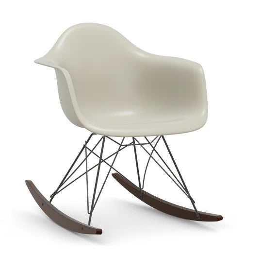 vitra Eames Plastic Armchair RAR RE - zwart & esdoorn donker onderstel - pebble RE