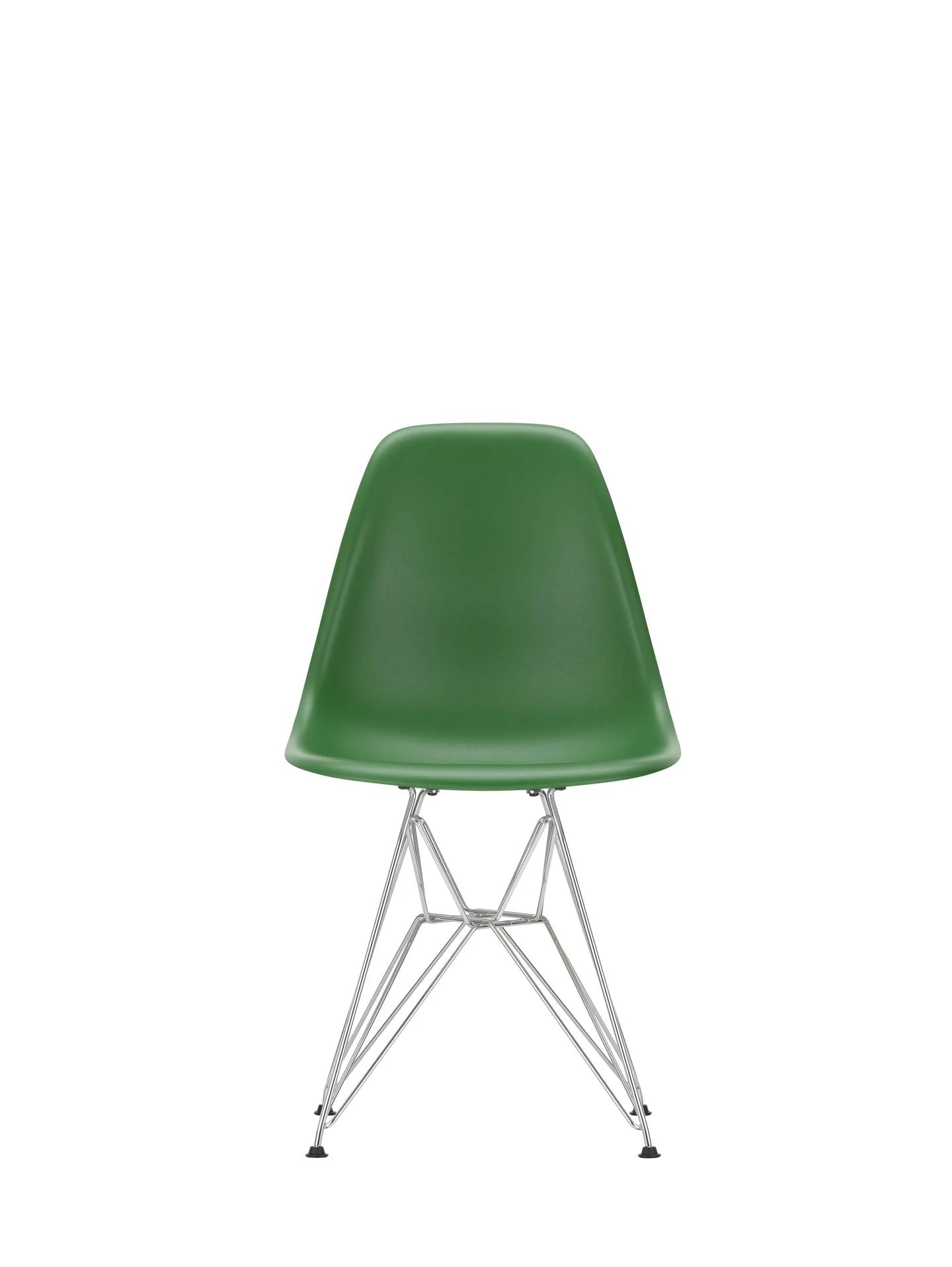 vitra Eames Plastic chair DSR RE - verchroomd onderstel - Emerald RE