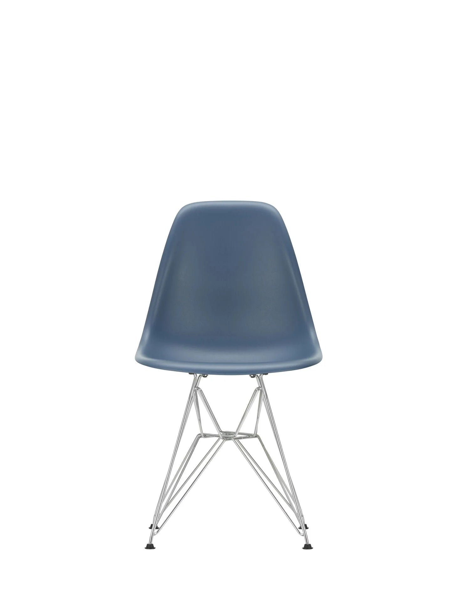vitra Eames Plastic chair DSR RE - verchroomd onderstel - sea blue RE