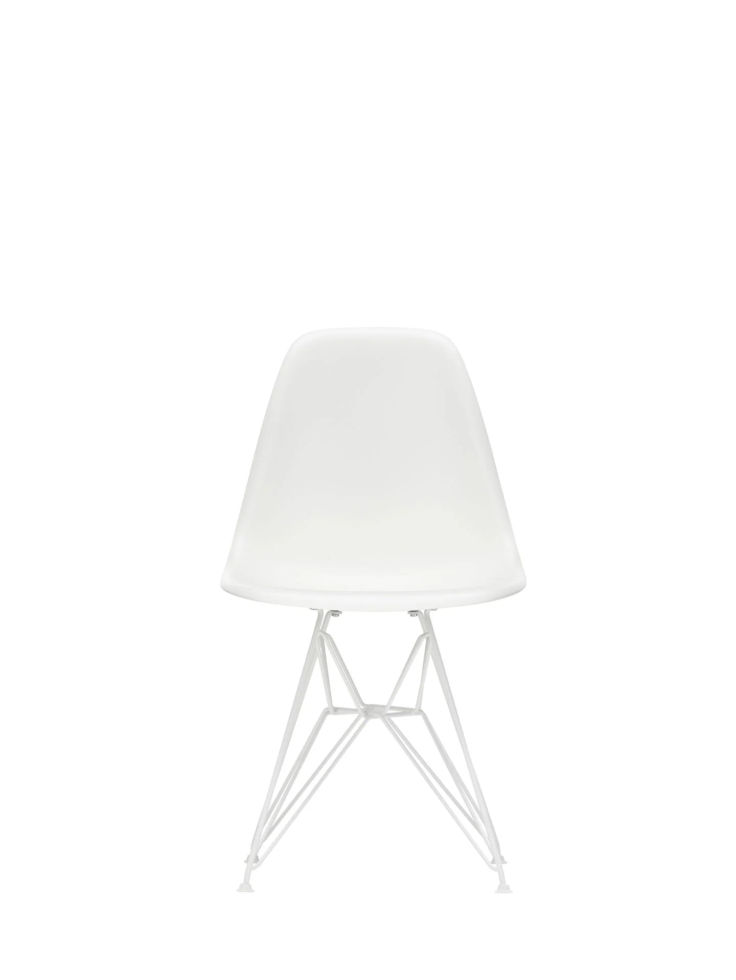 vitra Eames Plastic chair DSR RE - wit onderstel