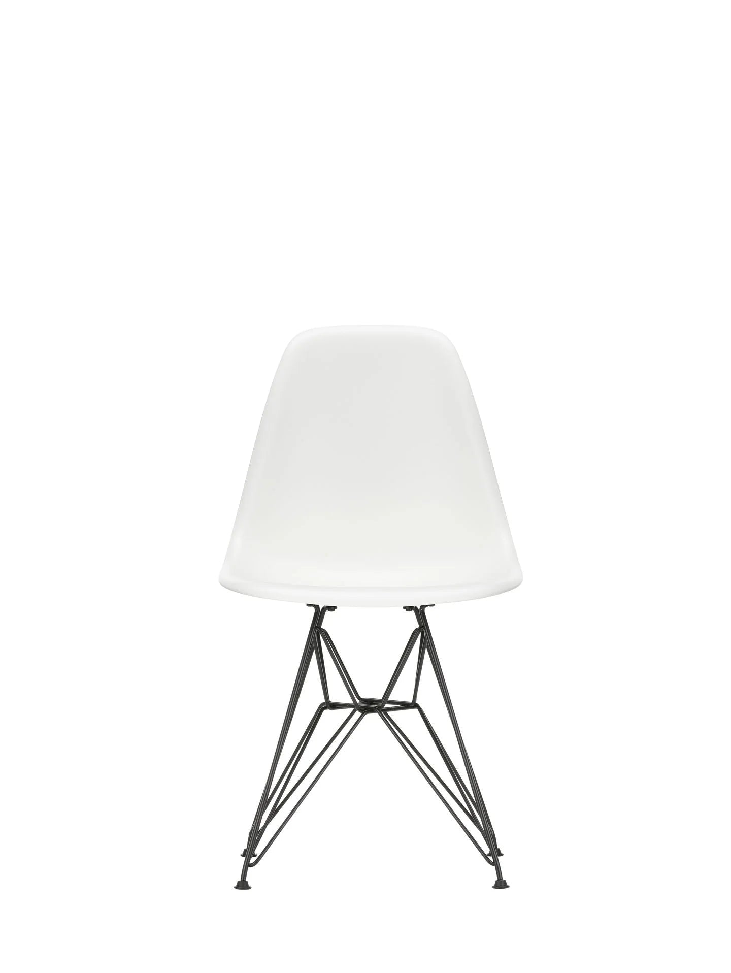 vitra Eames Plastic chair DSR RE - zwart onderstel
