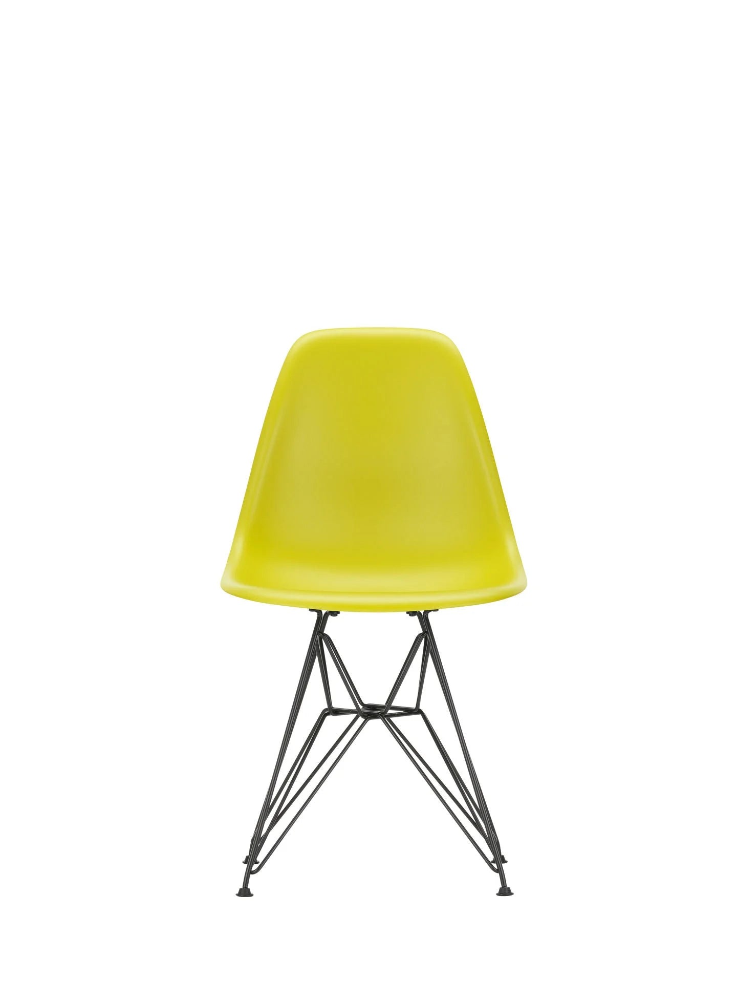 vitra Eames Plastic chair DSR RE - zwart onderstel - mustard RE