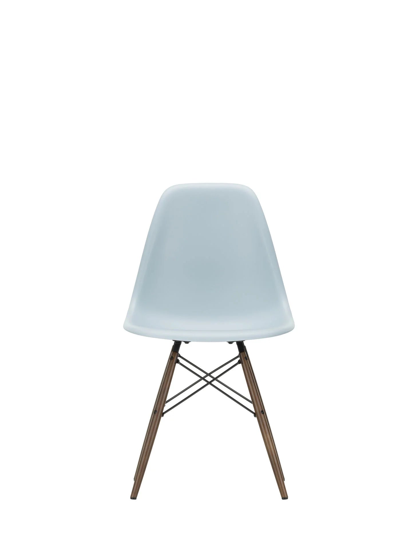 vitra Eames Plastic chair DSW RE - esdoorn donker onderstel - ice grey RE