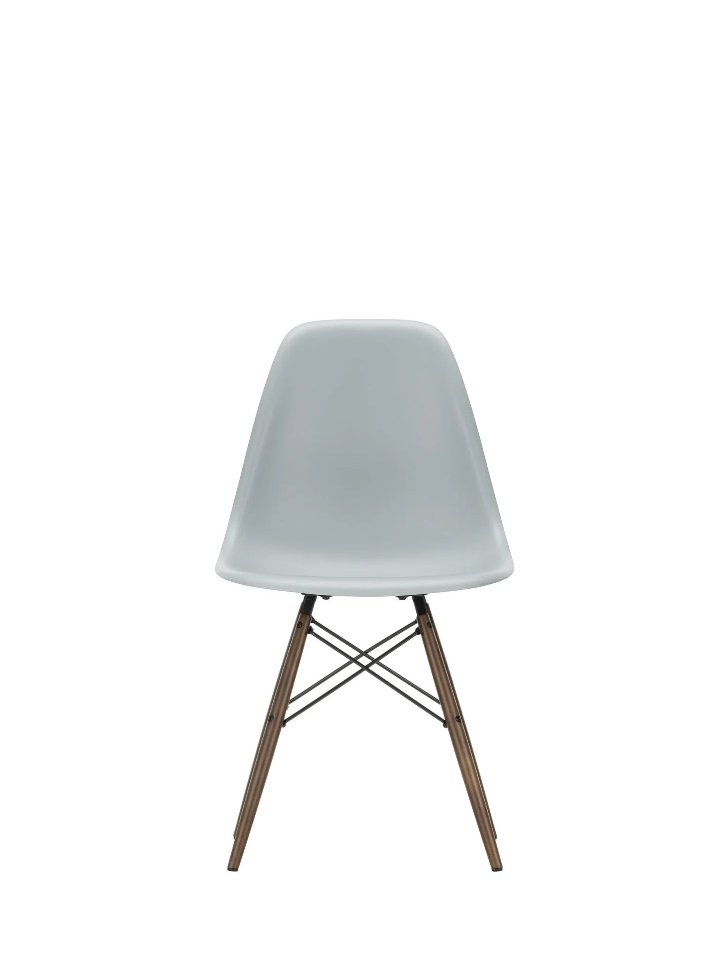 vitra Eames Plastic chair DSW RE - esdoorn donker onderstel - Light Grey RE