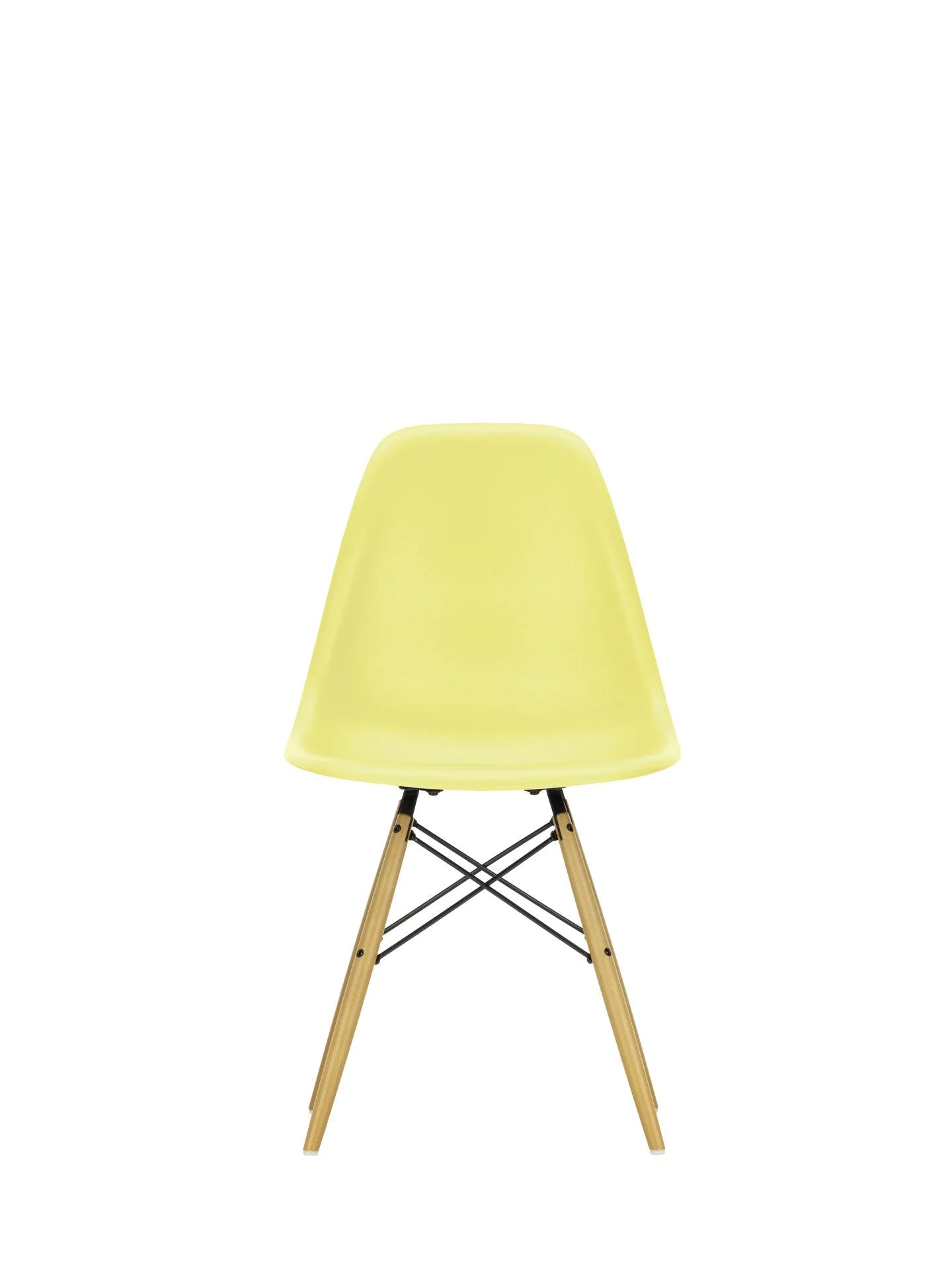 vitra Eames Plastic chair DSW RE - esdoorn licht onderstel - citron RE