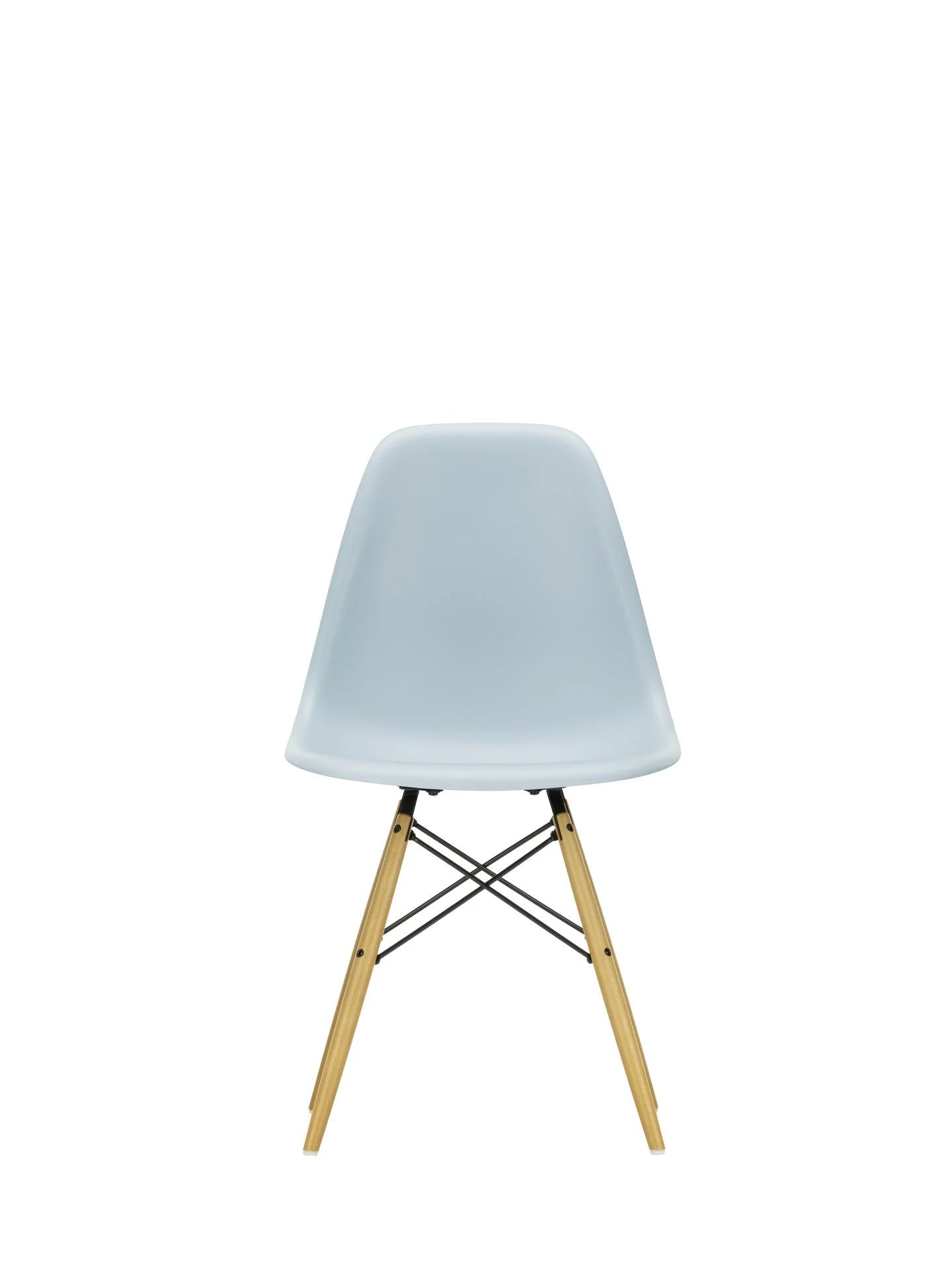 vitra Eames Plastic chair DSW RE - esdoorn licht onderstel - ice grey RE