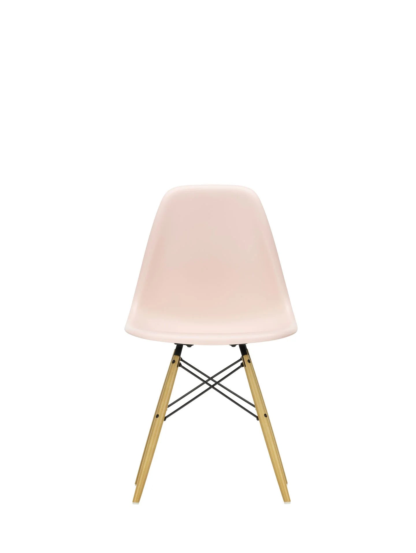 vitra Eames Plastic chair DSW RE - esdoorn licht onderstel - pale rose RE