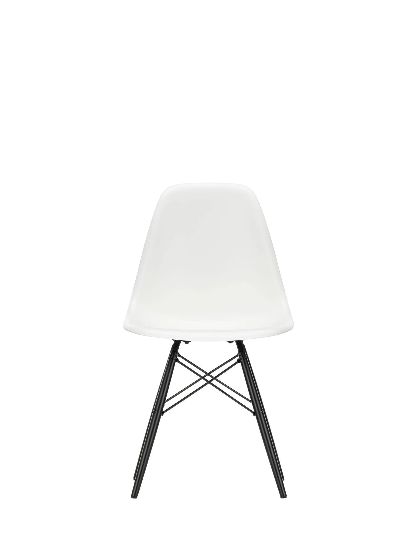 vitra Eames Plastic chair DSW RE - esdoorn zwart onderstel