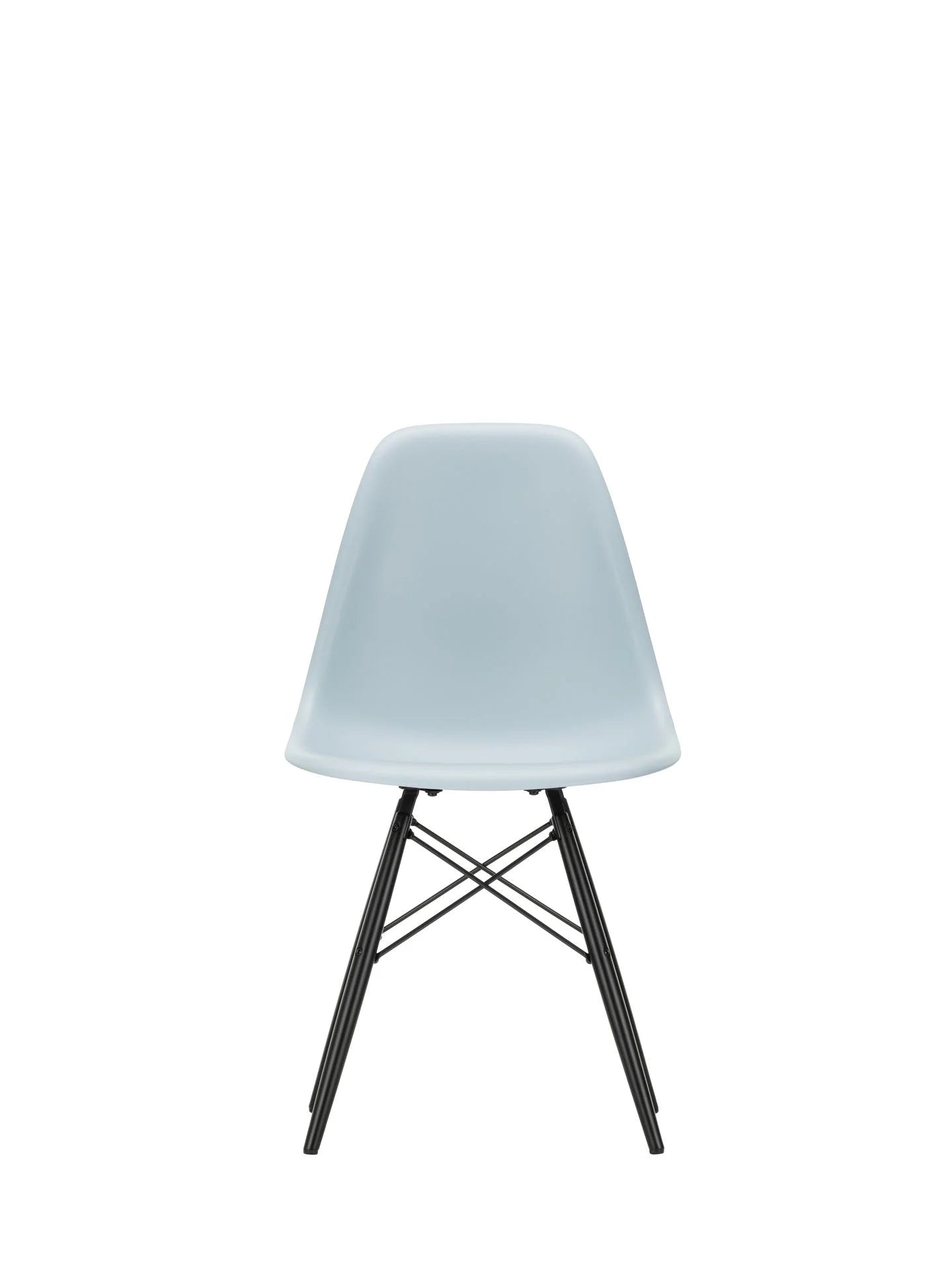 vitra Eames Plastic chair DSW RE - esdoorn zwart onderstel - ice grey RE