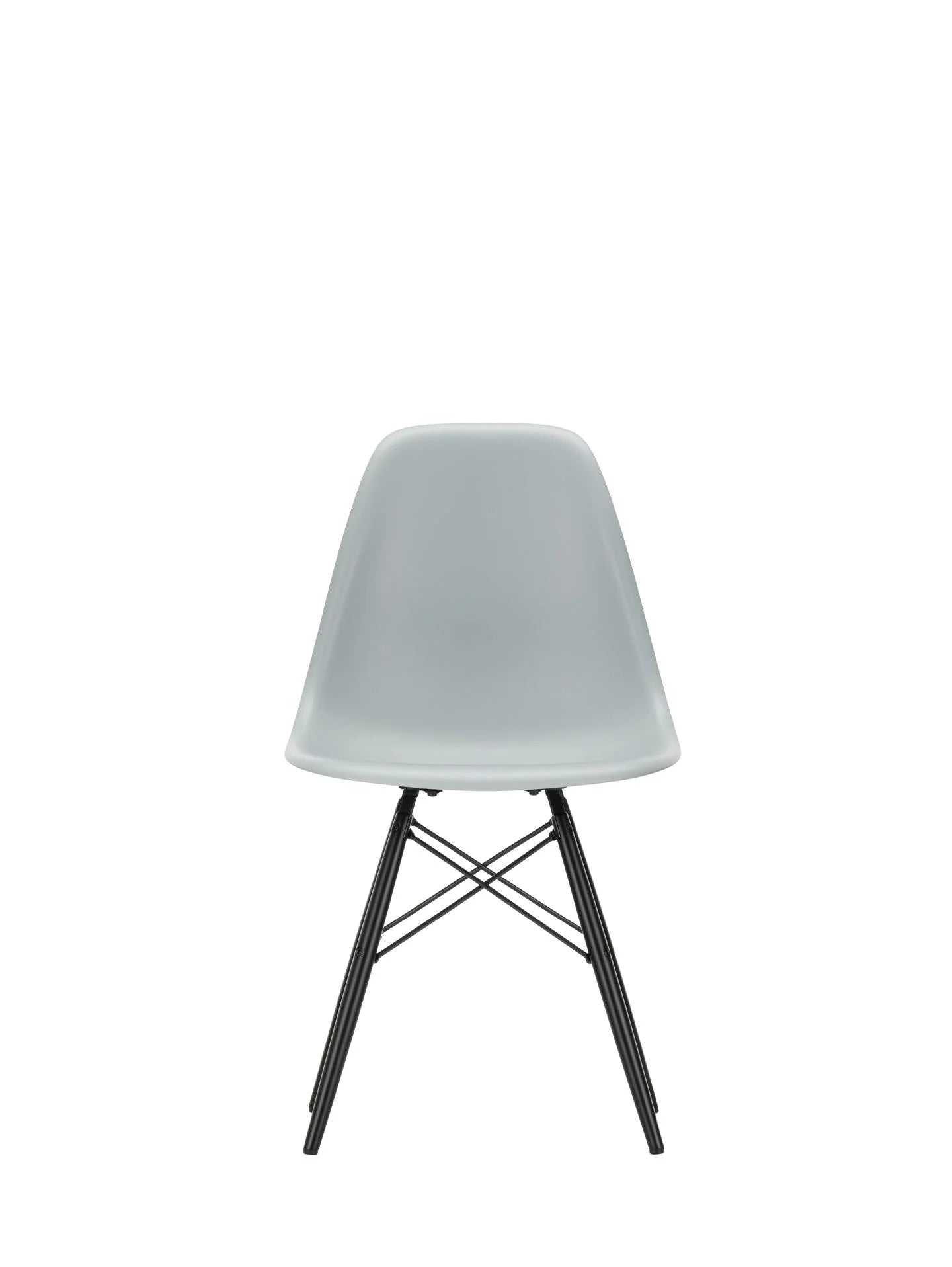 vitra Eames Plastic chair DSW RE - esdoorn zwart onderstel - Light Grey RE