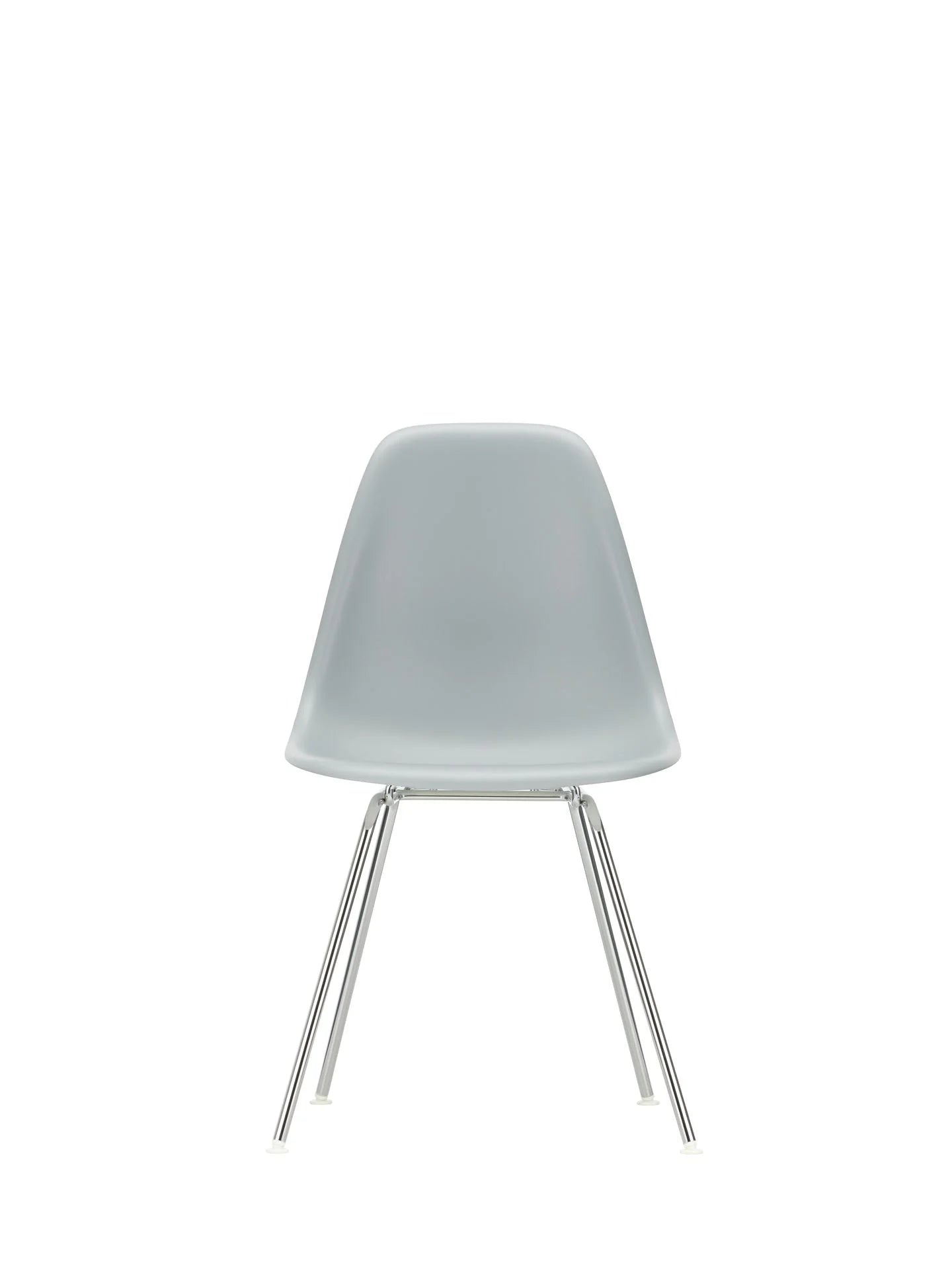 vitra Eames Plastic chair DSX RE - verchroomd onderstel - Light Grey RE