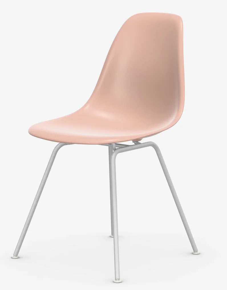 vitra Eames Plastic chair DSX RE - wit onderstel - pale rose RE