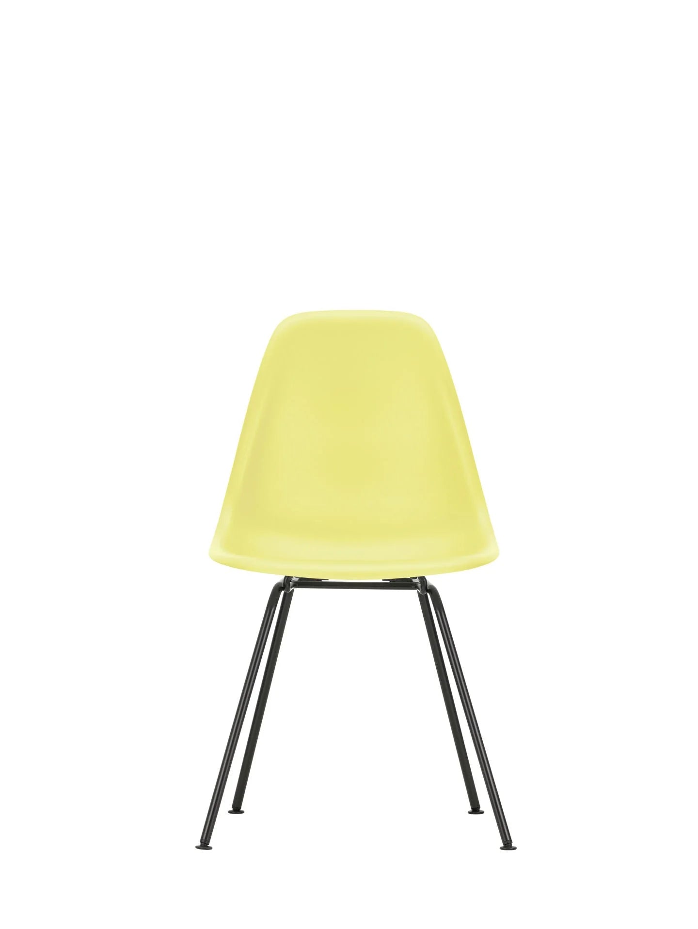 vitra Eames Plastic chair DSX RE - zwart onderstel - citron RE