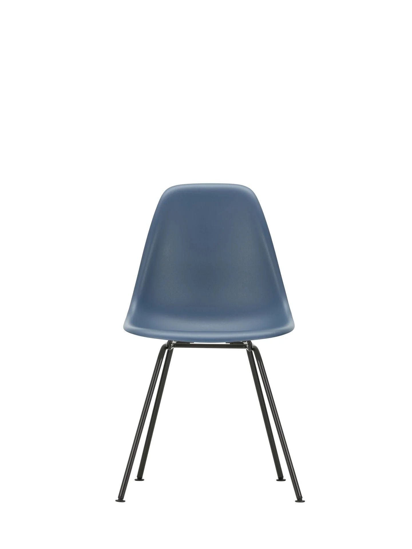 vitra Eames Plastic chair DSX RE - zwart onderstel - sea blue RE