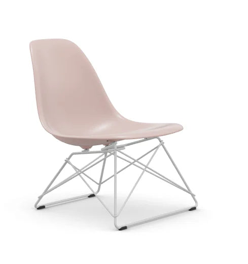 vitra Eames Plastic Side chair LSR RE - wit onderstel - pale rose RE
