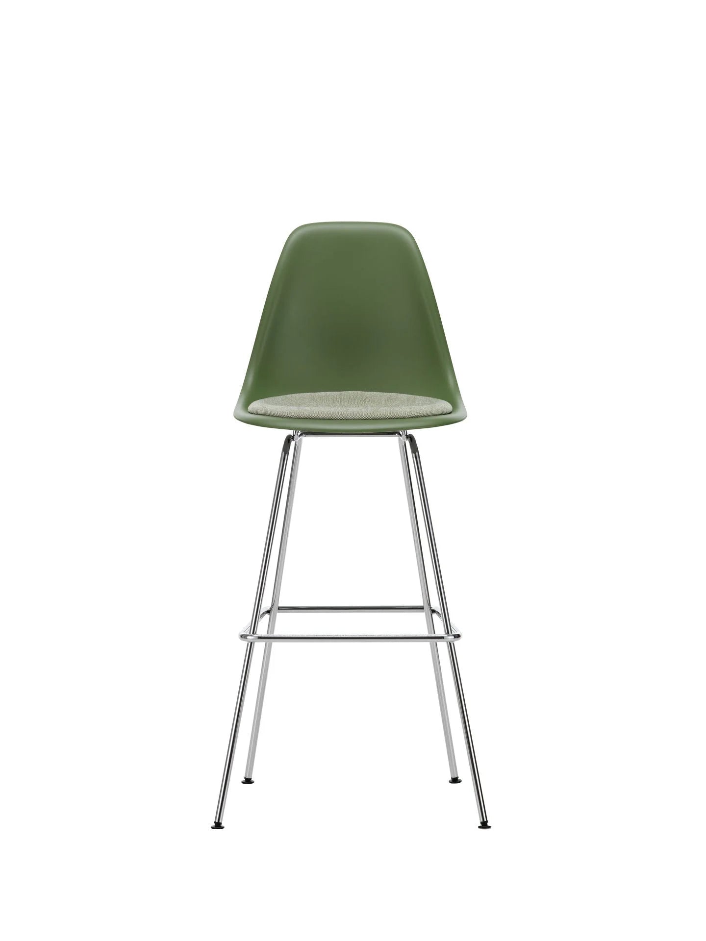 vitra Eames Plastic Stool RE high - chroom onderstel