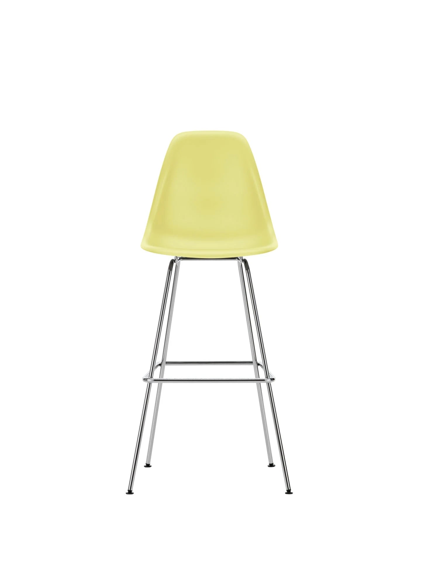 vitra Eames Plastic Stool RE high - chroom onderstel - citron RE