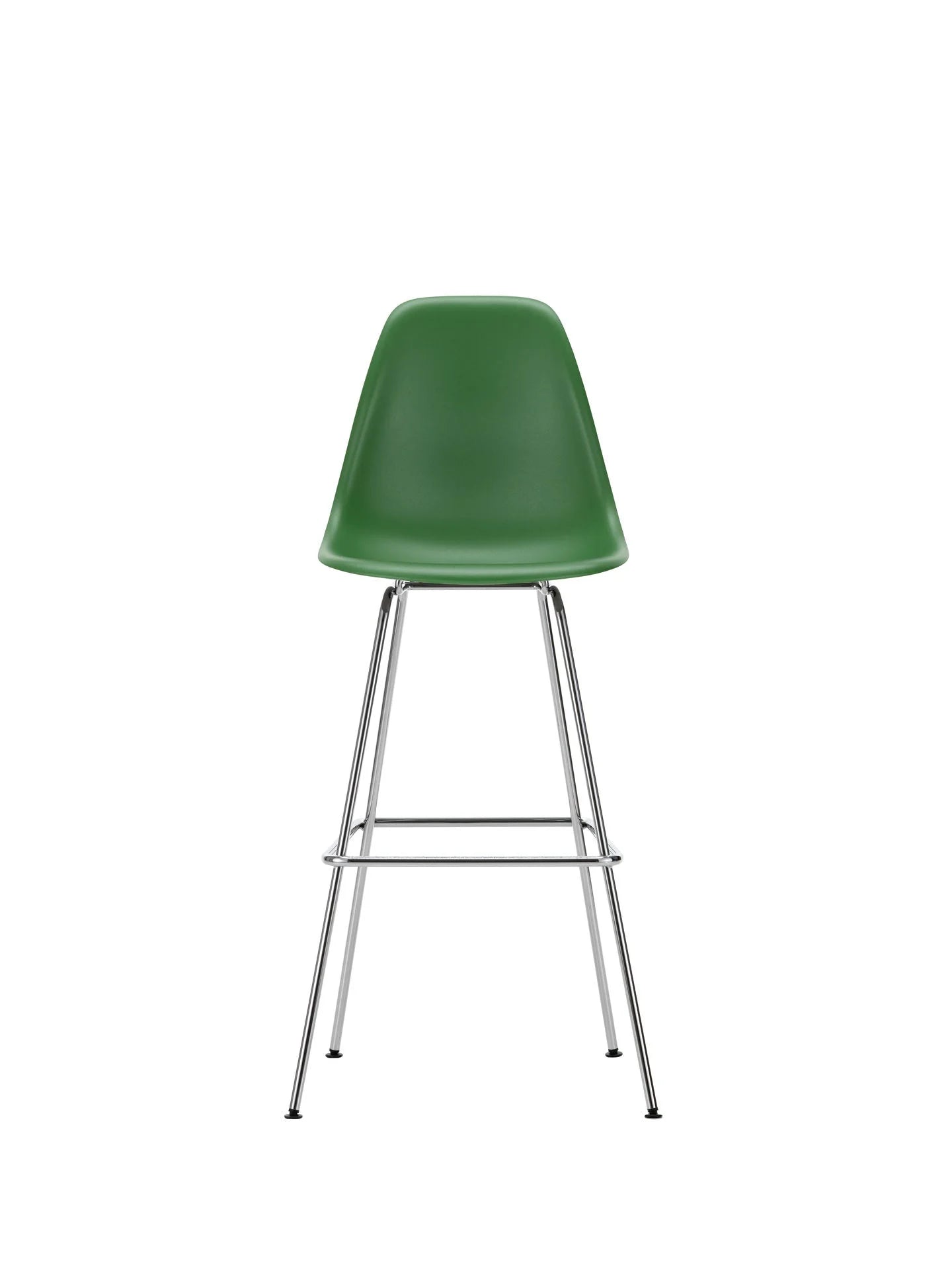 vitra Eames Plastic Stool RE high - chroom onderstel - emerald RE