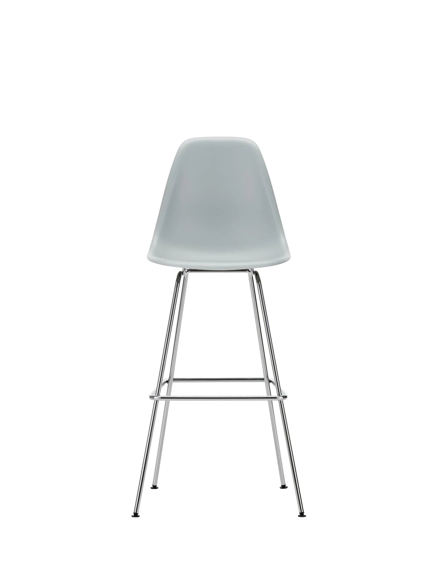 vitra Eames Plastic Stool RE high - chroom onderstel - Light Grey RE