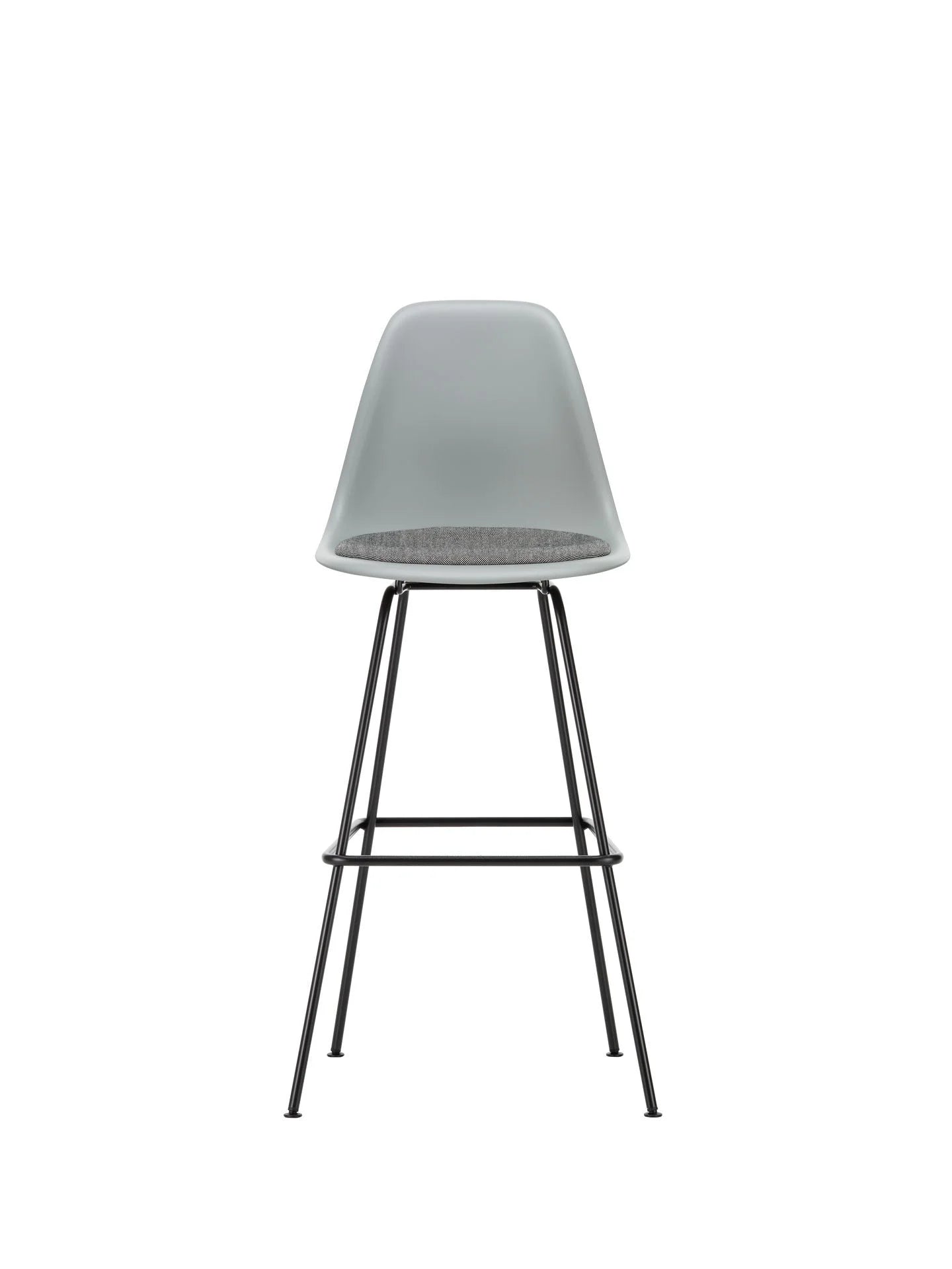 vitra Eames Plastic Stool RE high - zwart onderstel