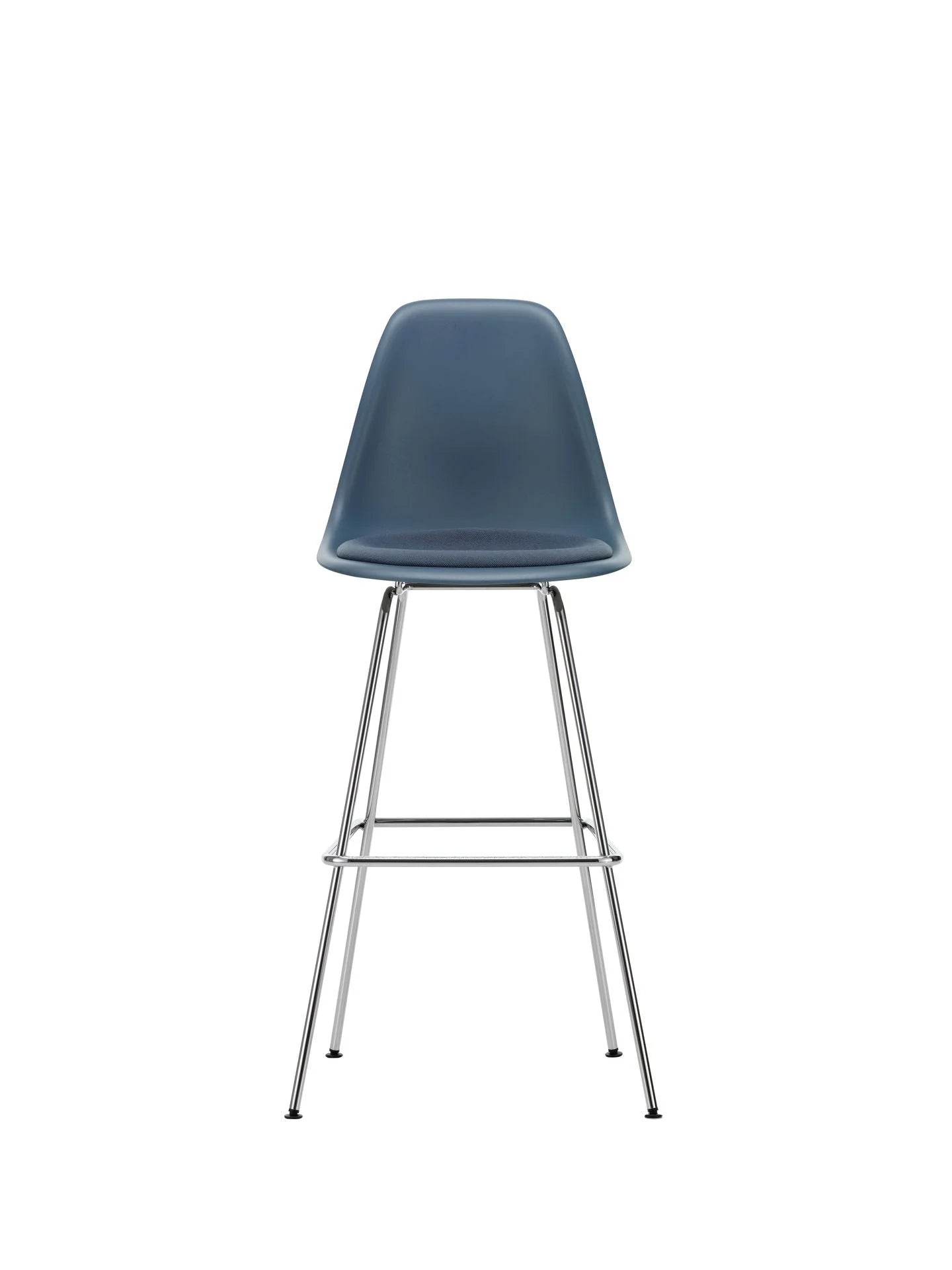 vitra Eames Plastic Stool RE high - zwart onderstel
