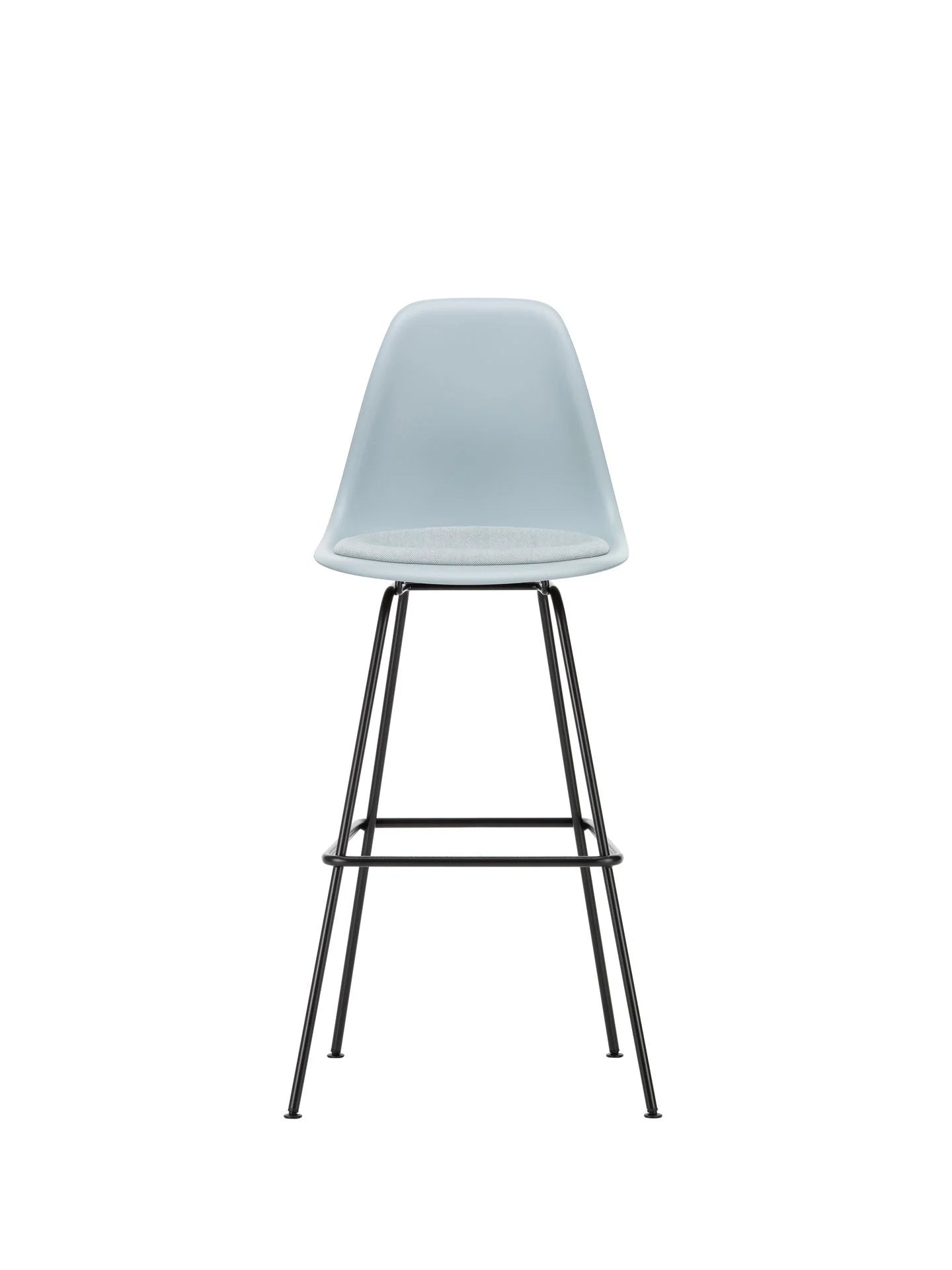vitra Eames Plastic Stool RE high - zwart onderstel