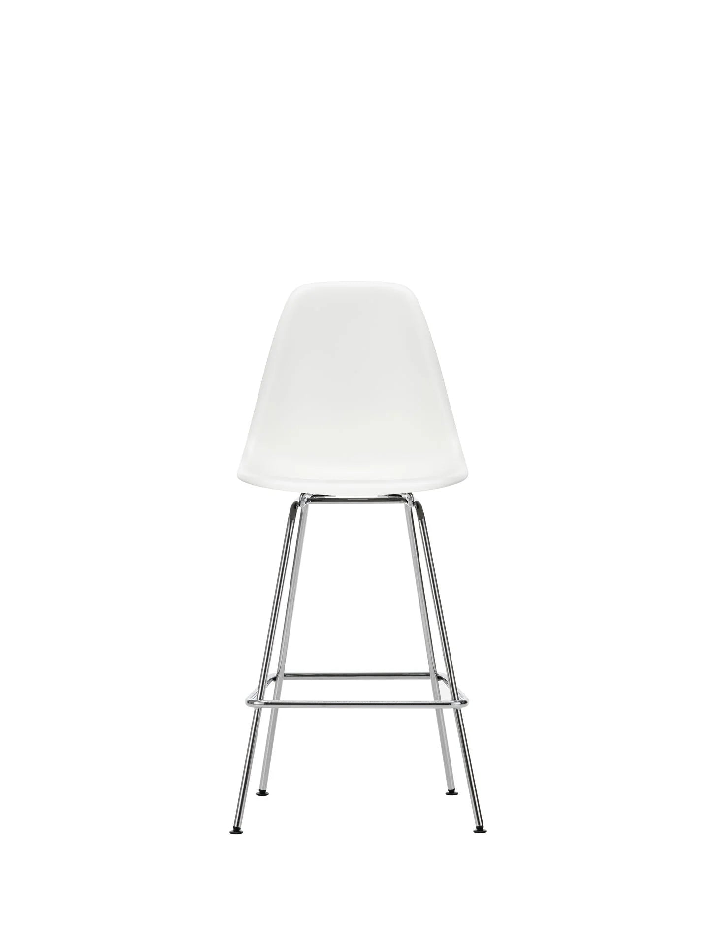 vitra Eames Plastic Stool RE medium - chroom onderstel