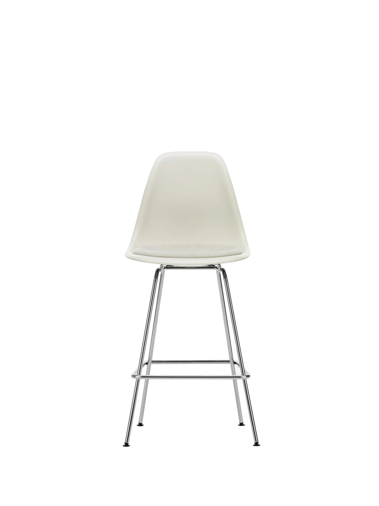 vitra Eames Plastic Stool RE medium - chroom onderstel