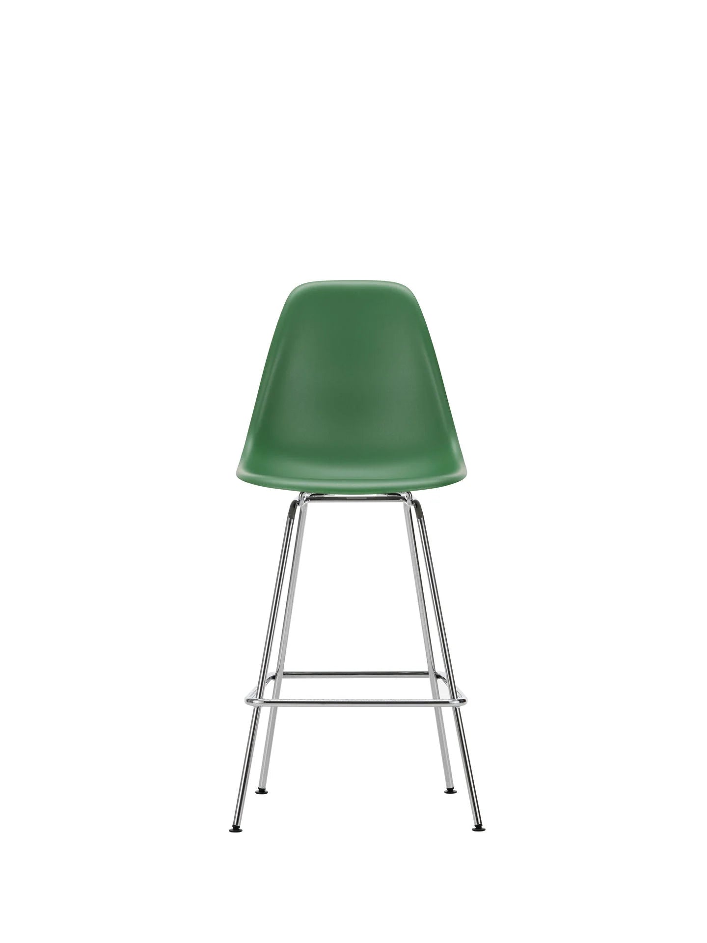 vitra Eames Plastic Stool RE medium - chroom onderstel - Emerald RE