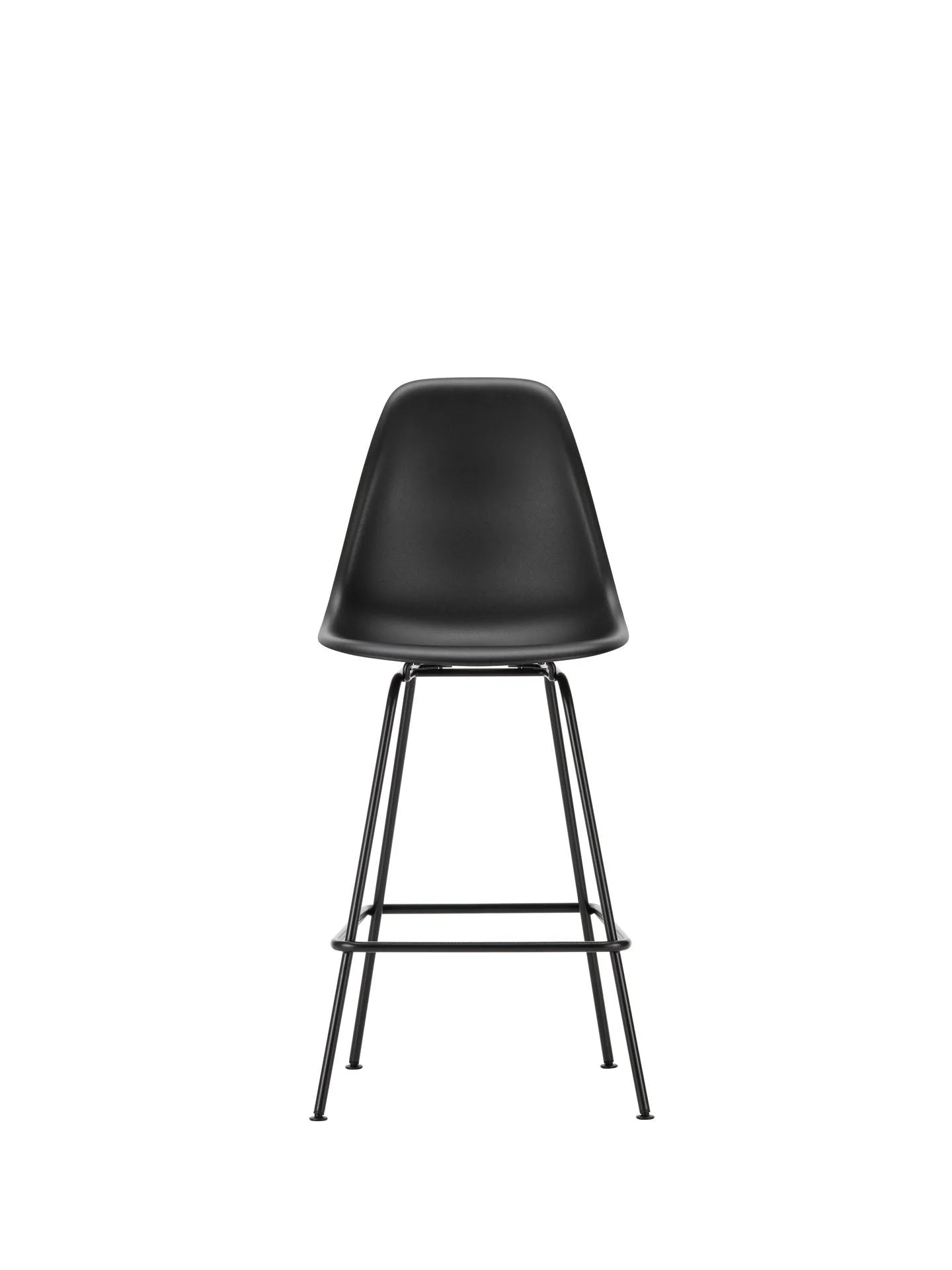 vitra Eames Plastic Stool RE medium - zwart onderstel