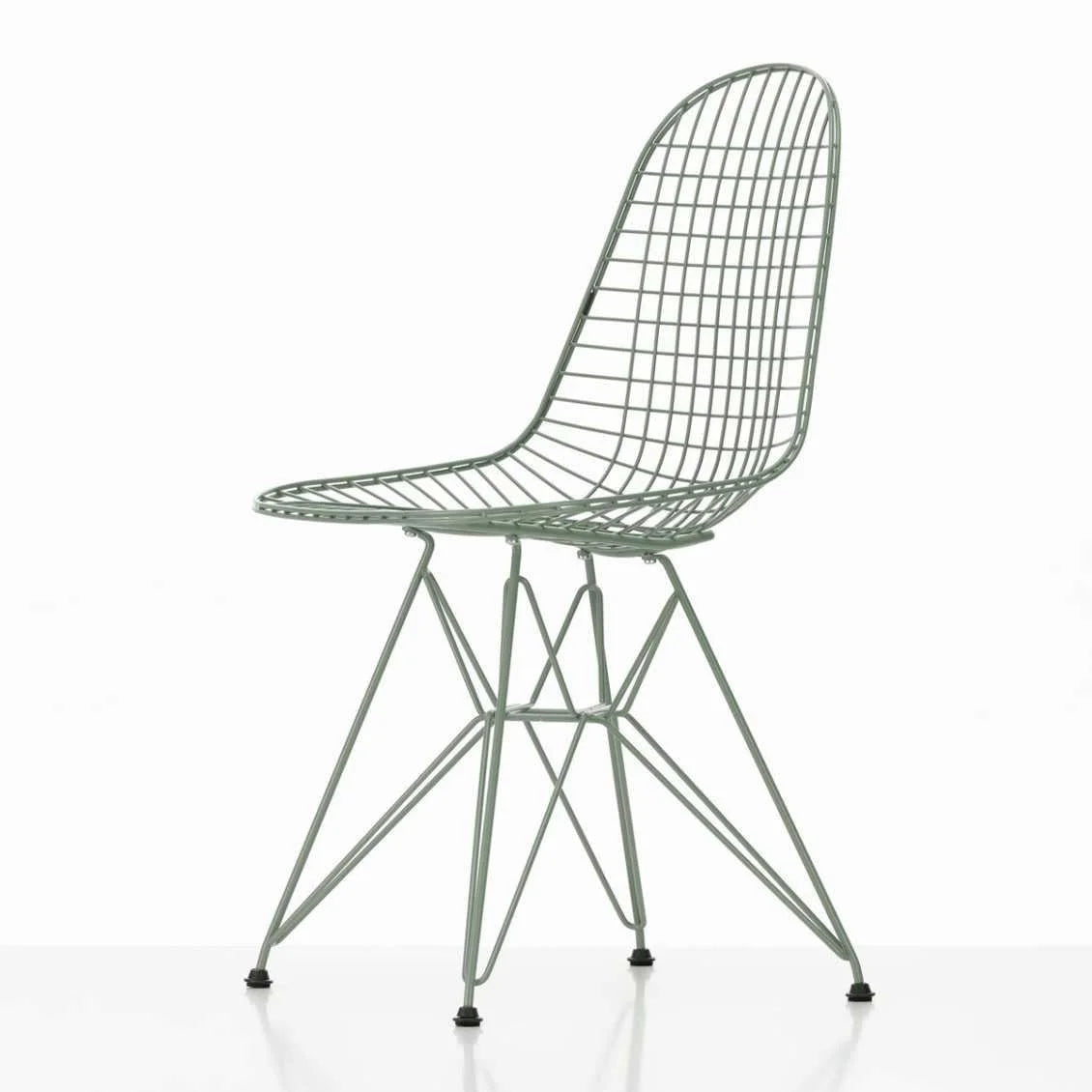vitra Eames Wire Chair DKR - donker groen