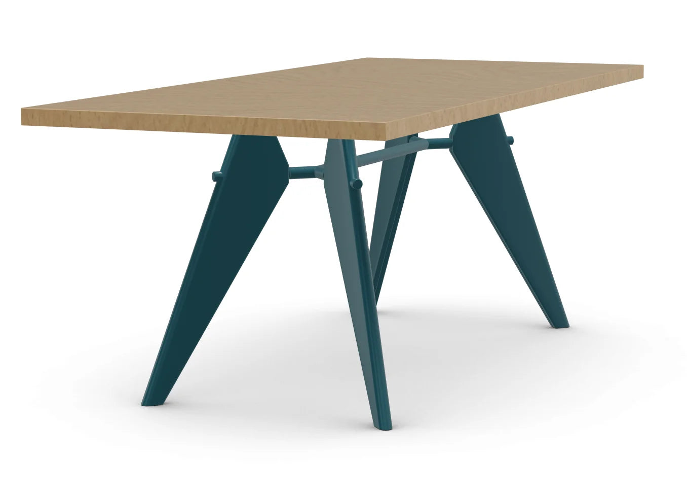 vitra EM Table - 90 x 200 cm. - Prouve Blue Dynastie