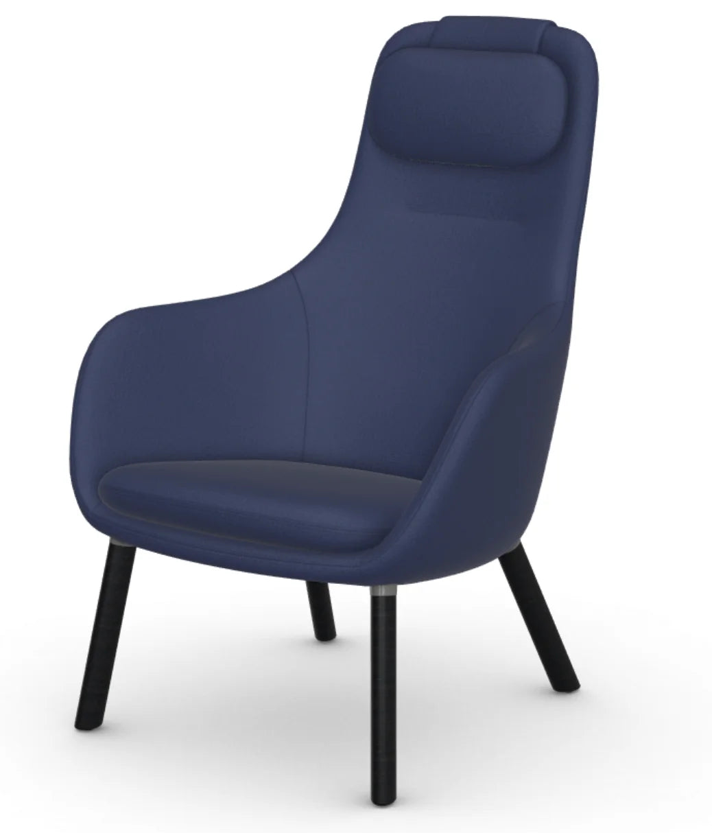 vitra lounge chair HAL - Credo - royal blue