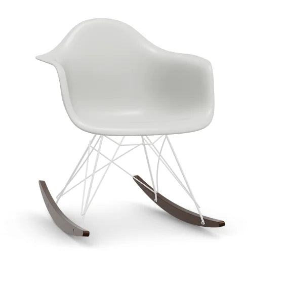 vitra Plastic Armchair RAR RE - wit & esdoorn donker onderstel - cotton white RE