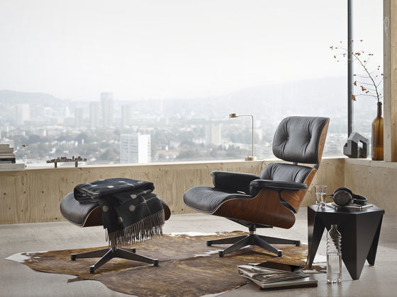 vitra Eames Lounge Chair & Ottoman - santos palisander - santos palisander & leder premium nero