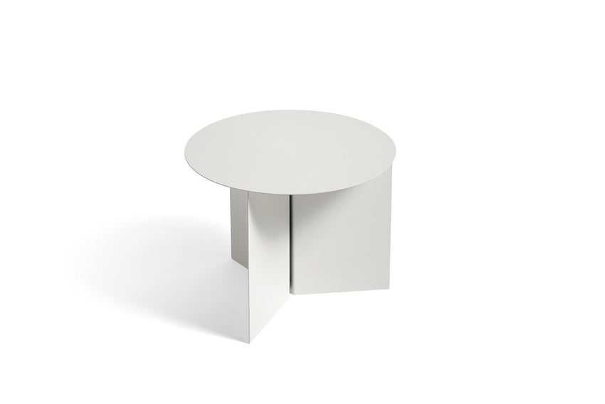 Hay Design bijzettafel Slit rond - wit - Ø 45 cm.