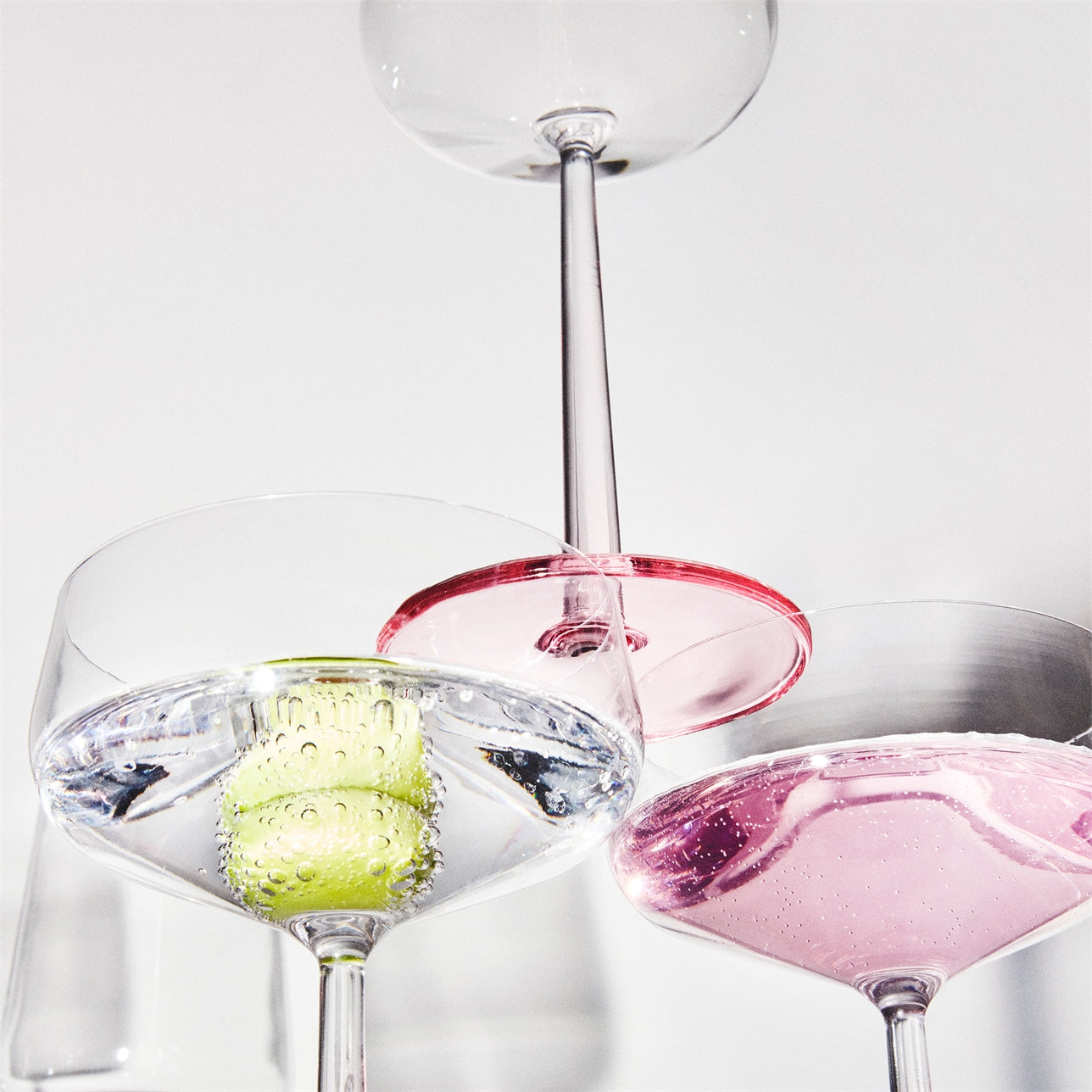 Essence rodewijnglas 45 cl. - roze 2 stuks
