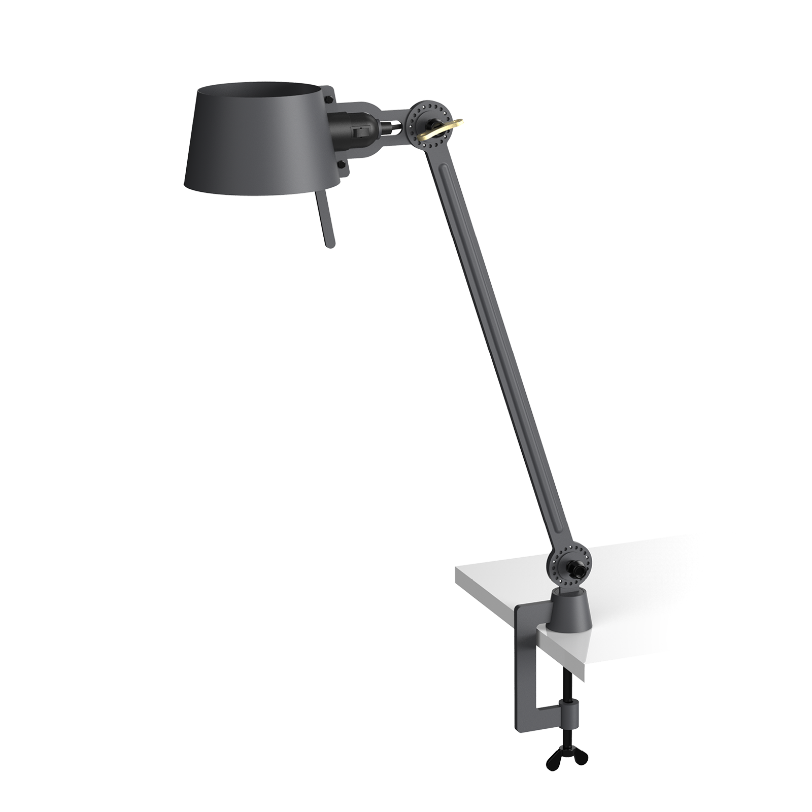 Bolt bureaulamp één arm met klem