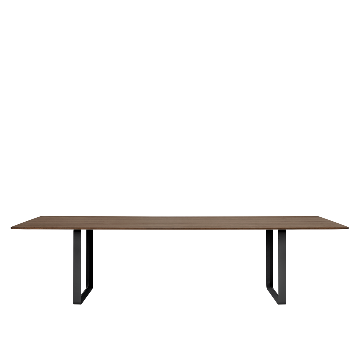 Muuto tafel 70/70 - 108 x 295 cm. - gerookt eiken / zwart