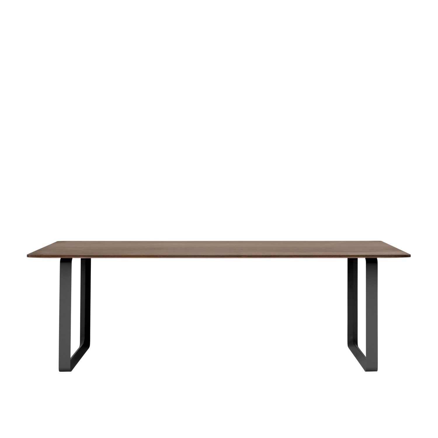 Muuto tafel 70/70 - 90 x 225 cm. - gerookt eiken / zwart