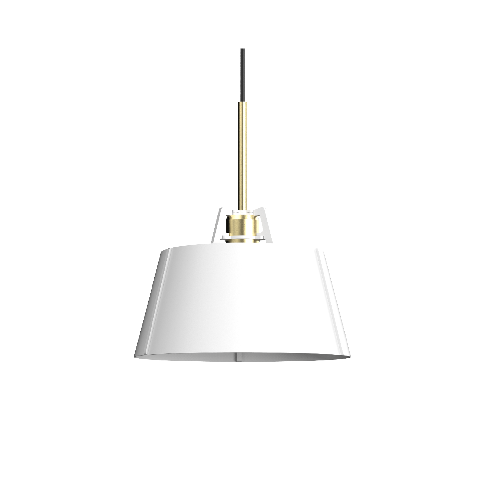 Tonone Bella hanglamp met messing fitting - pure white