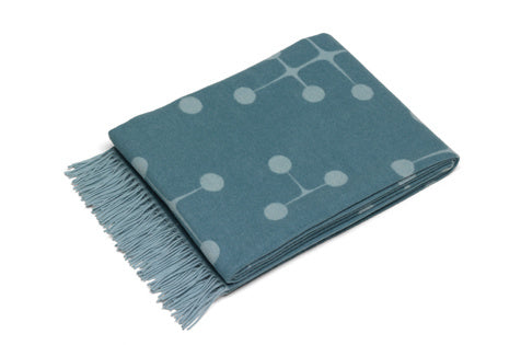 vitra Eames blanket Dot Pattern - wool - light blue